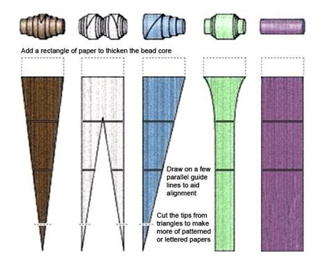 Paper Bead Template